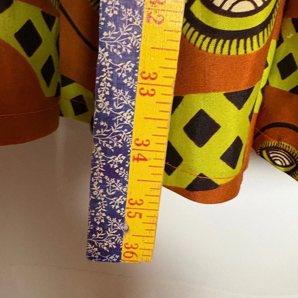 AJ‎ Free Size Vibrant Ankara Print Maxi Skirt Tie Waist Boho Festival Africa - Picture 4 of 7